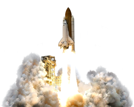 Eine Rakete beim Start